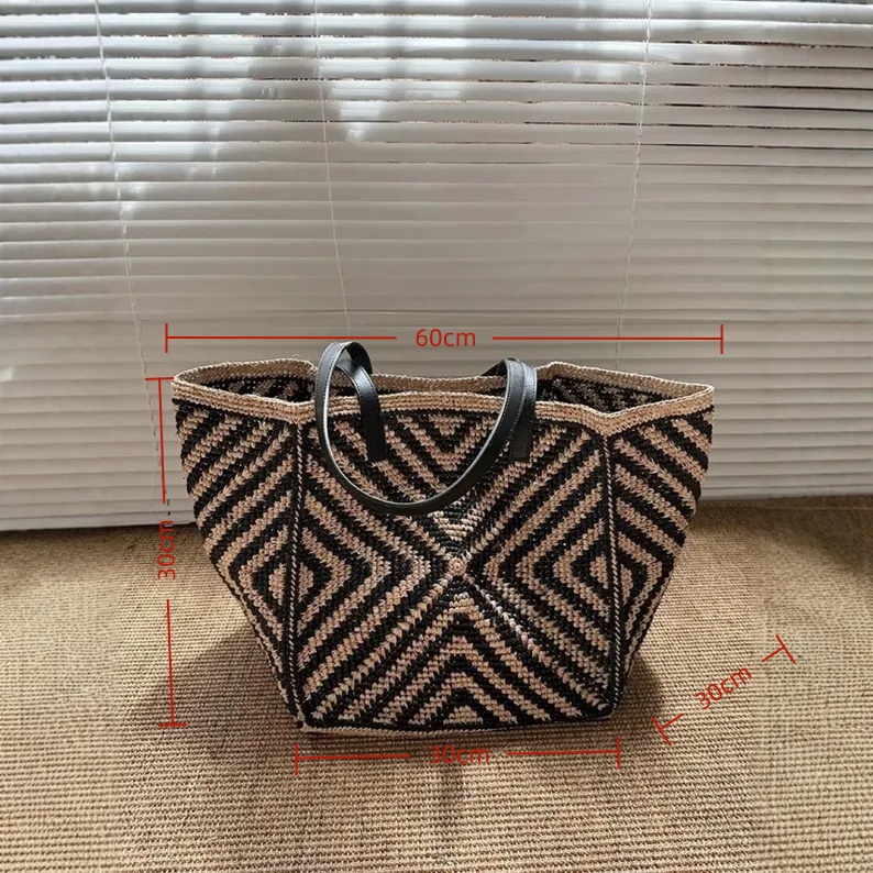 Oversized Large Raffia Straw T - Women'S Raffia Bags recension och pris