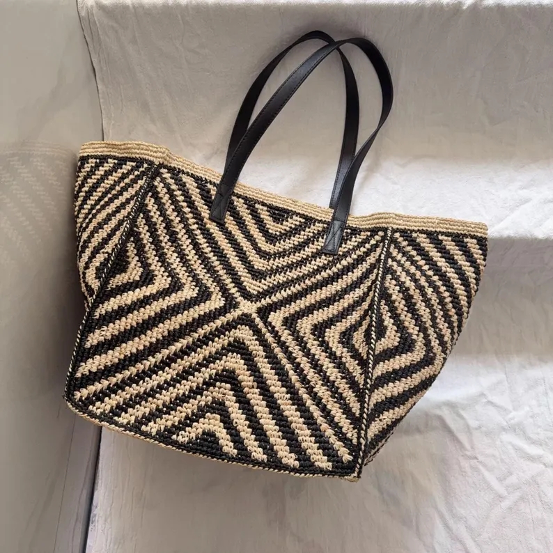 Oversized Large Raffia Straw T - Women'S Raffia Bags recension och pris