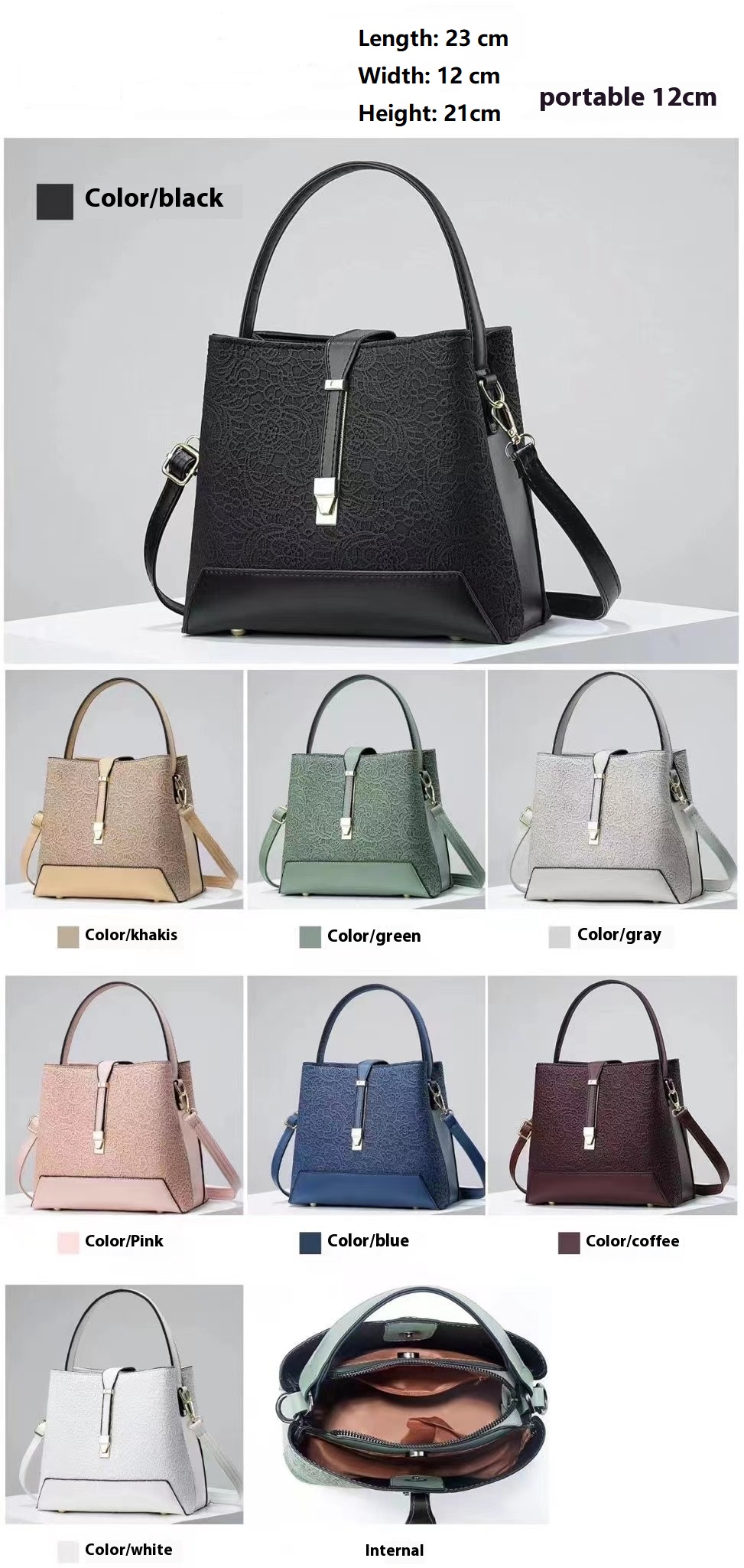 New Luxury Tote Bag Leather Cl - Women Bags On Sale recension och pris