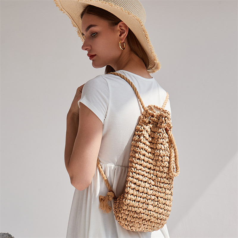 2023 Summer Casual Straw Backp - Women'S Raffia Bags recension och pris