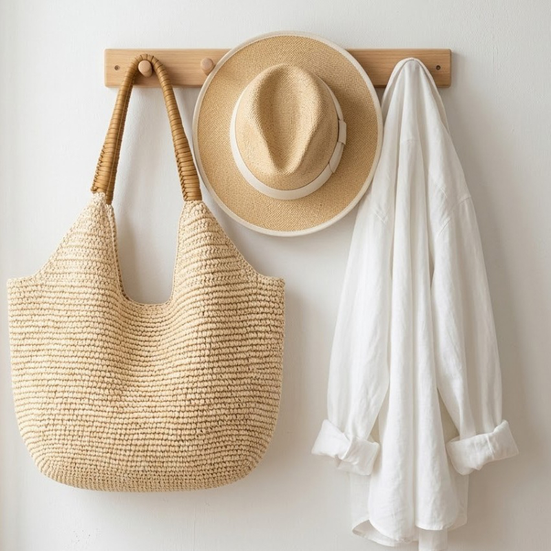 Raffia Woven Straw Shoulder Ba - Women'S Raffia Bags recension och pris