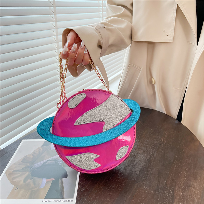 Laser Circular Planet Shape Pu - Women'S Young Bags recension och pris