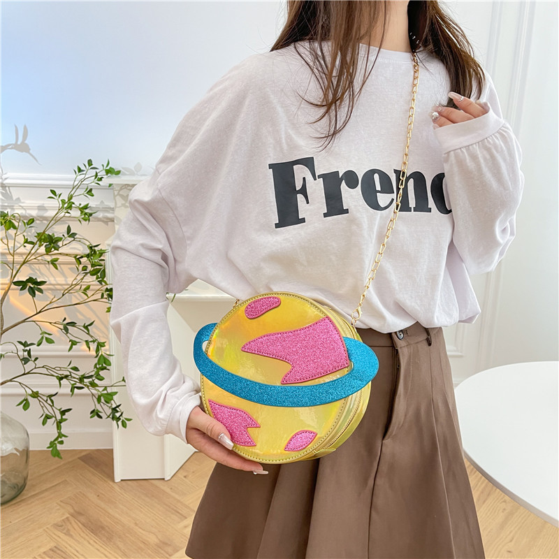 Laser Circular Planet Shape Pu - Women'S Young Bags recension och pris