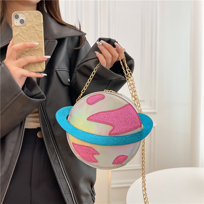 Laser Circular Planet Shape Pu - Women'S Young Bags recension och pris