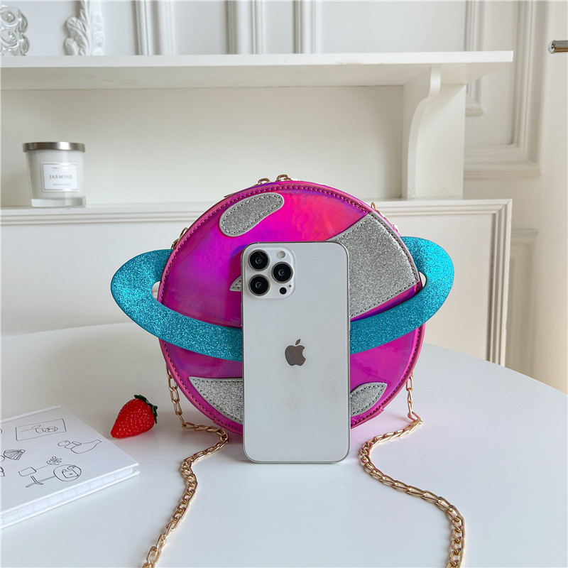Laser Circular Planet Shape Pu - Women'S Young Bags recension och pris